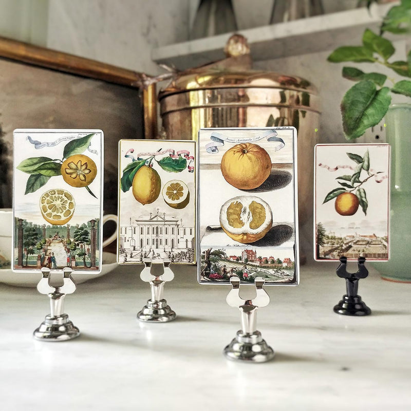 Citrus Gardens - Custom Place Cards - Upright - The Punctilious Mr. P's Place Card Co.
