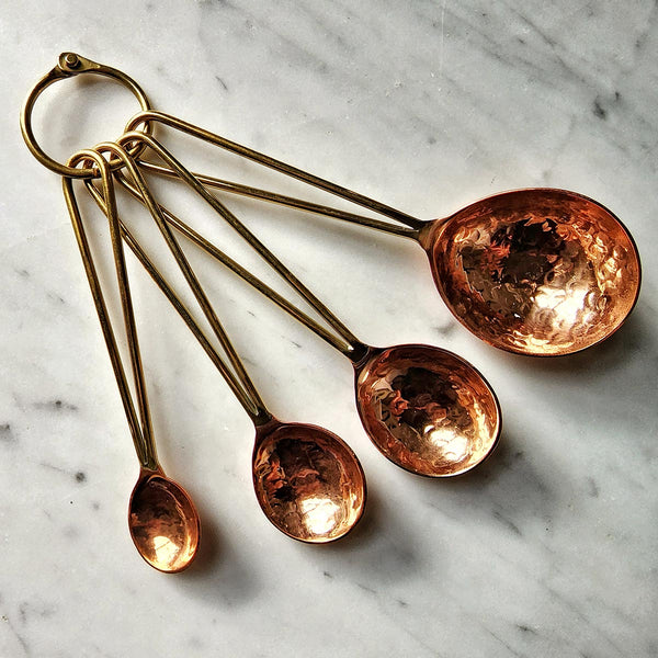 Copper - Brass: Measuring Spoons - The Punctilious Mr. P's Place Card Co.