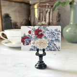 Courtship Birds - Custom Place Cards - Upright - The Punctilious Mr. P's Place Card Co.