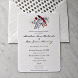 Custom Wedding Modern Invitation s/4 - The Punctilious Mr. P's Place Card Co.