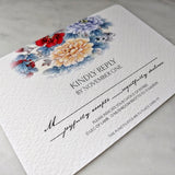 Custom Wedding RSVP Cards s/4 - The Punctilious Mr. P's Place Card Co.