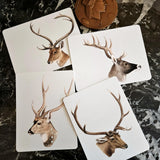 Deer - Pack of Custom Note Cards - The Punctilious Mr. P's Place Card Co.