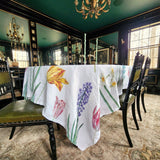 Early Flowers - Tablecloth - The Punctilious Mr. P's Place Card Co.