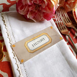 Envoy: Brique - Custom Place Cards - Laydown - The Punctilious Mr. P's Place Card Co.