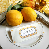 Envoy: Soleil - Custom Place Cards - Laydown - The Punctilious Mr. P's Place Card Co.