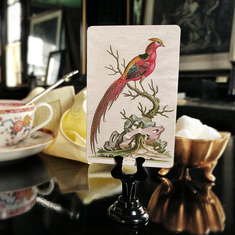 Fanciful Pheasants - Custom Place Cards - Upright - The Punctilious Mr. P's Place Card Co.
