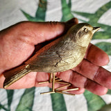 Golden Songbird Figurine - The Punctilious Mr. P's Place Card Co.