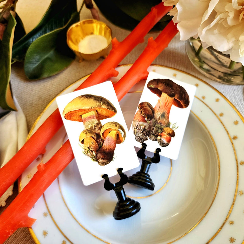 Hickory Twig Candle Pair - Tangerine - The Punctilious Mr. P's Place Card Co.