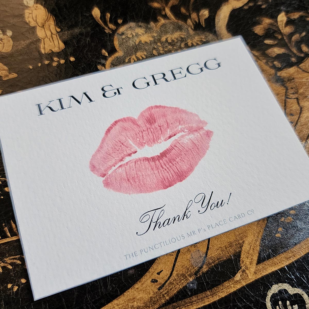 Set/ 18 Kisses- Custom Gift Notes/ Thank You Cards