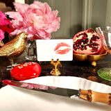 Kisses - Custom Place Cards - Upright - The Punctilious Mr. P's Place Card Co.