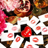 Kisses - Custom Place Cards - Upright - The Punctilious Mr. P's Place Card Co.