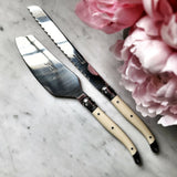 Laguiole Ivorine Cake Serving Set - s/2 - The Punctilious Mr. P's Place Card Co.