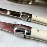 Laguiole Ivorine Carving Set - The Punctilious Mr. P's Place Card Co.