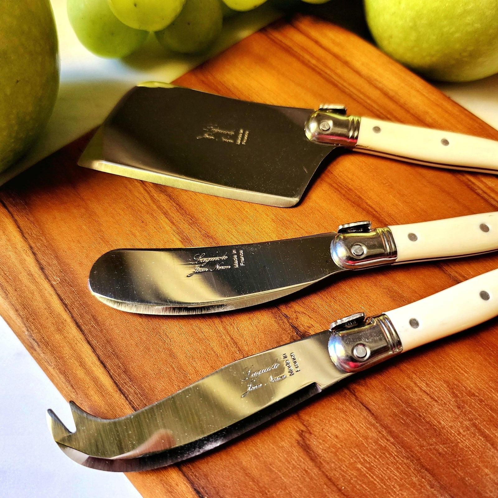 Set/ 3- Laguiole Ivorine Mini Cheese Knives
