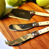 Laguiole Ivorine Mini Cheese Knives - The Punctilious Mr. P's Place Card Co.