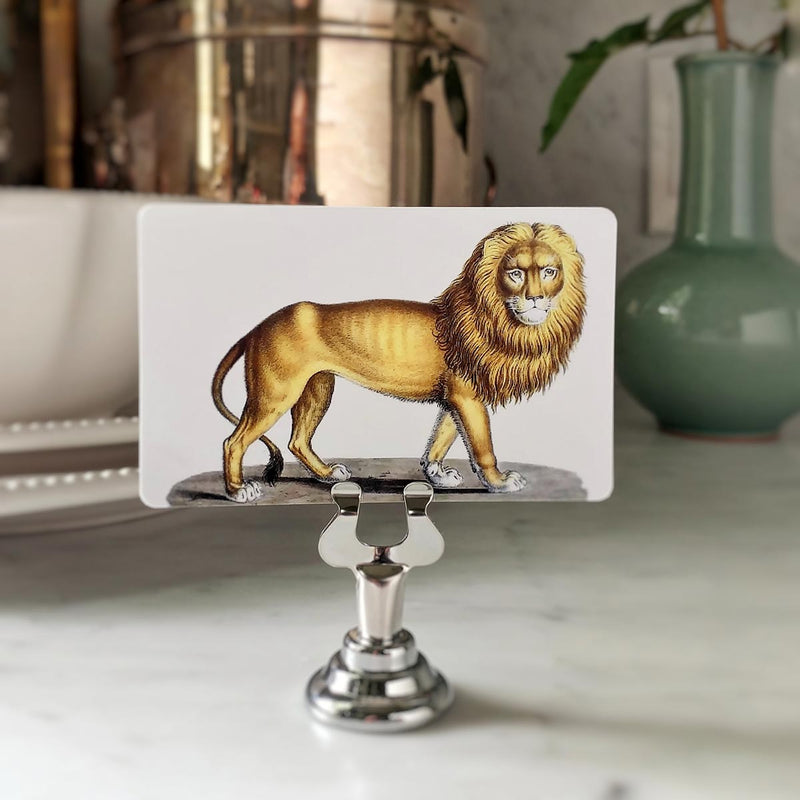 Lions - Custom Place Cards - Upright - The Punctilious Mr. P's Place Card Co.