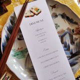 Mahjong - Custom Menu Cards - s/4 - The Punctilious Mr. P's Place Card Co.