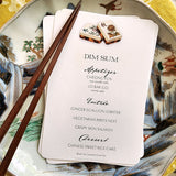Mahjong - Custom Menu Cards - s/4 - The Punctilious Mr. P's Place Card Co.