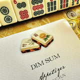 Mahjong - Custom Menu Cards - s/4 - The Punctilious Mr. P's Place Card Co.