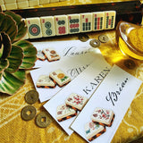 Mahjong - Custom Place Cards - Laydown - The Punctilious Mr. P's Place Card Co.