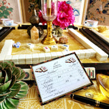 Mahjong Flowers and Seasons: Scorecards S/12 - The Punctilious Mr. P's Place Card Co.