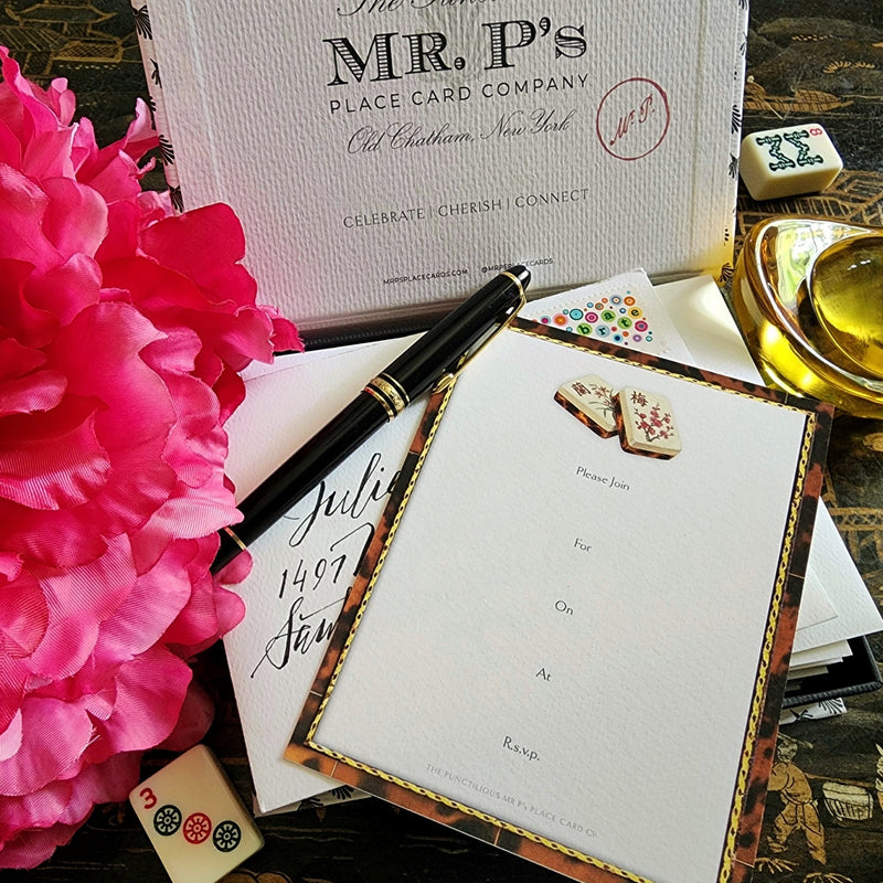 Set 4/ Mahjong- Custom Invitations