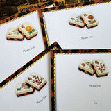 Mahjong: Hand Written Invitations - S/8 - The Punctilious Mr. P's Place Card Co.