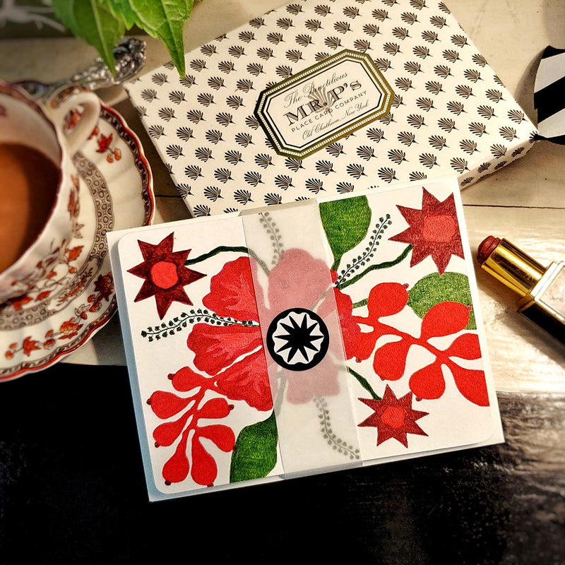 Marian McEvoy: Pack of 'Tropicalia' Custom Note Cards - The Punctilious Mr. P's Place Card Co.