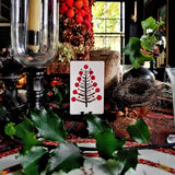Marian McEvoy: 'Tannenbaum' - Custom Place Cards - Upright - The Punctilious Mr. P's Place Card Co.