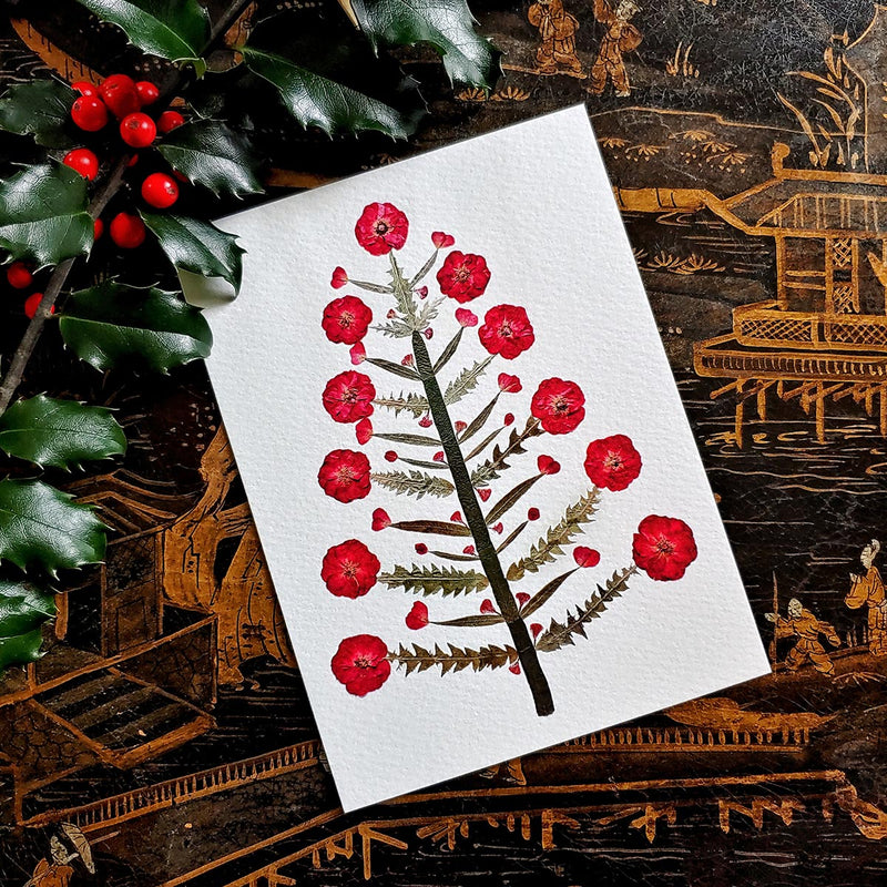 Marian McEvoy: 'Tannenbaum' Holiday Note Card Set - The Punctilious Mr. P's Place Card Co.