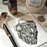 Minerals No. 1 - Pack of Custom Note Cards - The Punctilious Mr. P's Place Card Co.