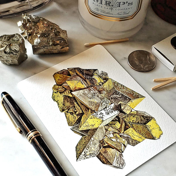 Minerals No. 2 - Pack of Custom Note Cards - The Punctilious Mr. P's Place Card Co.