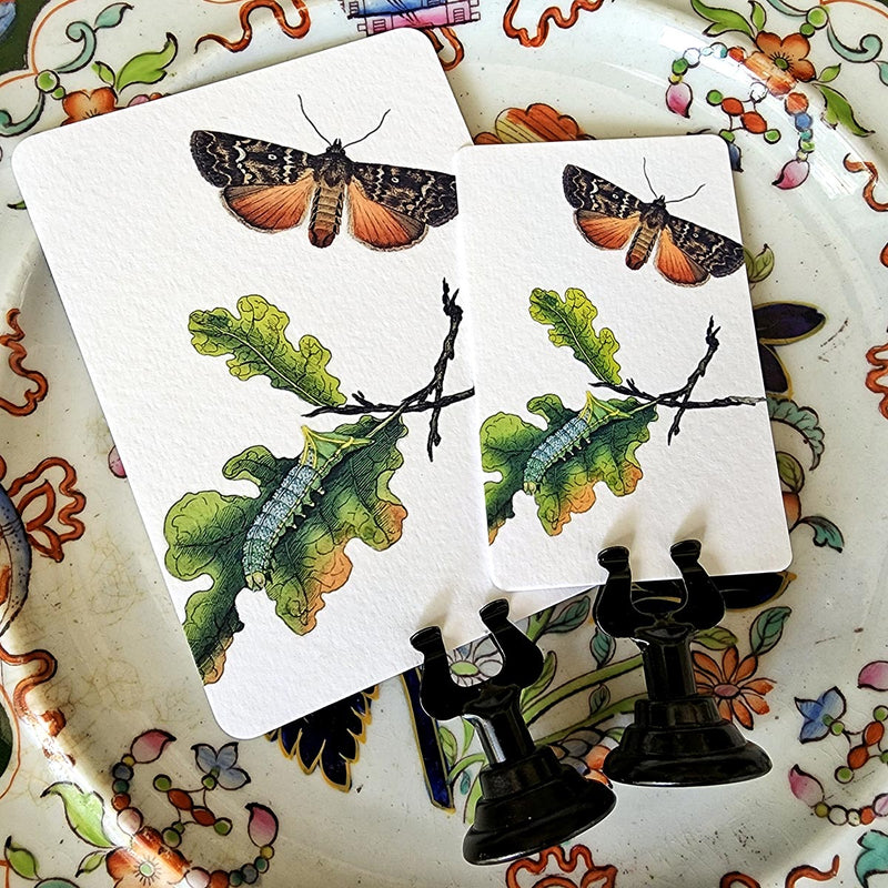 Moth & Twig - Custom Place Cards - Upright - The Punctilious Mr. P's Place Card Co.