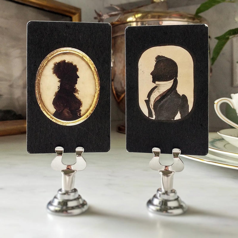 Mr. Darcy & Elizabeth - Custom Place Cards - Upright - The Punctilious Mr. P's Place Card Co.