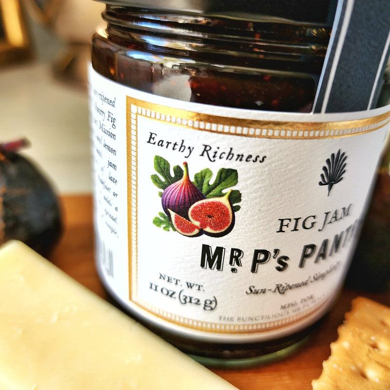 Mr. P's Fig Jam - The Punctilious Mr. P's Place Card Co.