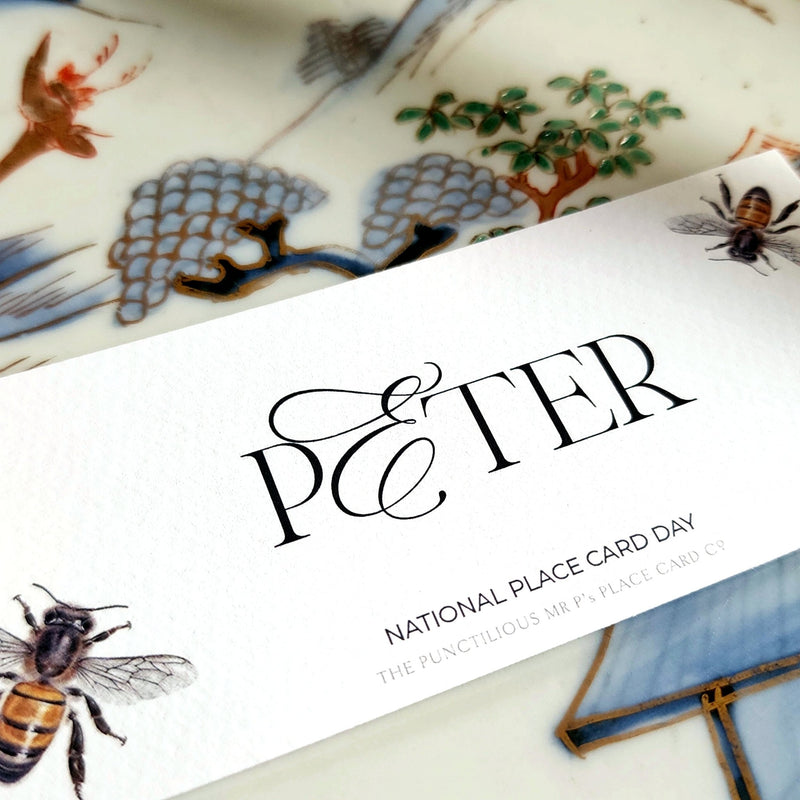 National Place Card Day™ Kit - The Punctilious Mr. P's Place Card Co.