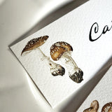 Pantherina Mushrooms - Custom Place Cards - Laydown - The Punctilious Mr. P's Place Card Co.