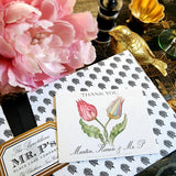 Parrot Tulips - Custom Gift Notes - The Punctilious Mr. P's Place Card Co.