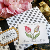 Parrot Tulips - Custom Gift Notes - The Punctilious Mr. P's Place Card Co.