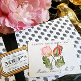 Parrot Tulips - Custom Gift Notes - The Punctilious Mr. P's Place Card Co.