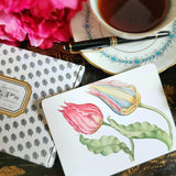 Parrot Tulips - Custom Note Cards - The Punctilious Mr. P's Place Card Co.