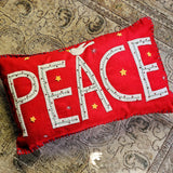 Peace Pillow - Handmade - The Punctilious Mr. P's Place Card Co.