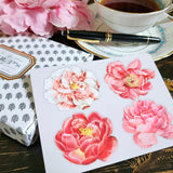 Peony - Custom Note Cards - The Punctilious Mr. P's Place Card Co.