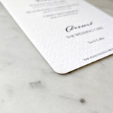 Pheasantry - Custom Menu Cards - s/4 - The Punctilious Mr. P's Place Card Co.