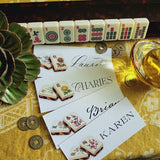 Mahjong- Custom Place Cards- Laydown