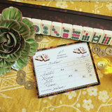 Mahjong Flowers and Seasons: Scorecards S/12