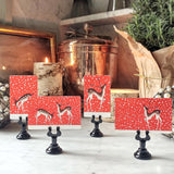 Reindeer Games - Custom Place Cards - Upright - The Punctilious Mr. P's Place Card Co.
