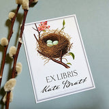 Robin's Eggs - Custom Bookplate - The Punctilious Mr. P's Place Card Co.