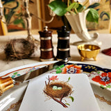 Robin's Eggs - Custom Menu Cards - s/4 - The Punctilious Mr. P's Place Card Co.