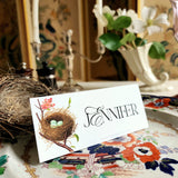 Robin's Eggs - Custom Place Cards - Laydown - The Punctilious Mr. P's Place Card Co.